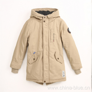 Fashion boy's outdoor windproof parka jacket